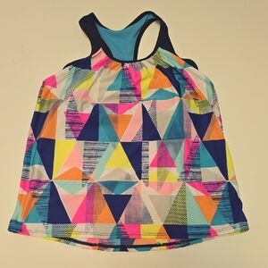 TYR Multicolor Geometric Kids Swim Top